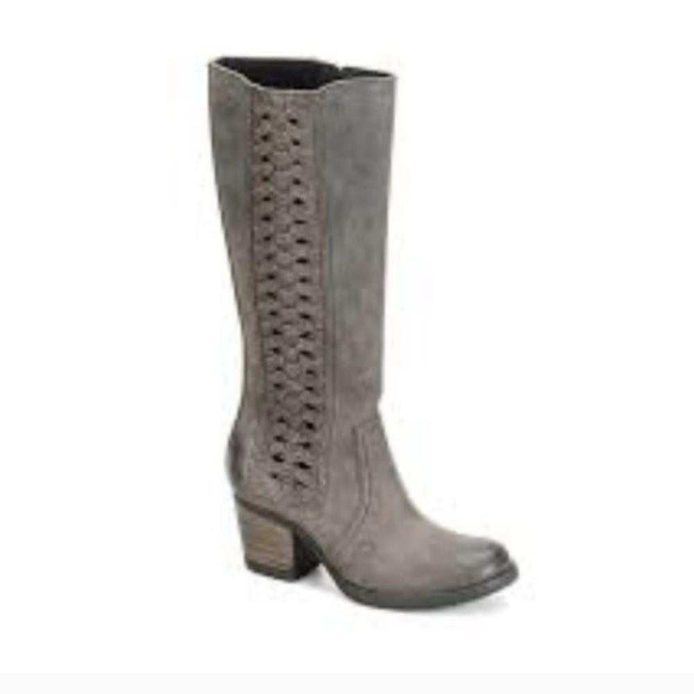 Born Opanka Leather Tall Boots Size 8 NIB